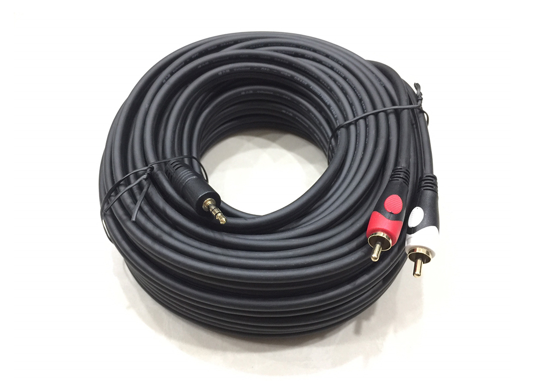 CÁP LOA 3.5MM -> 2AV 15M 20M 30M HIGH SPEED KY1/205 206 208