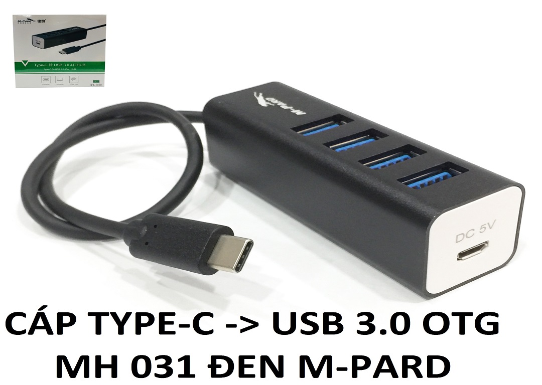 CÁP TYPE-C USB 3.0 OTG MH031 ĐEN M-PARD
