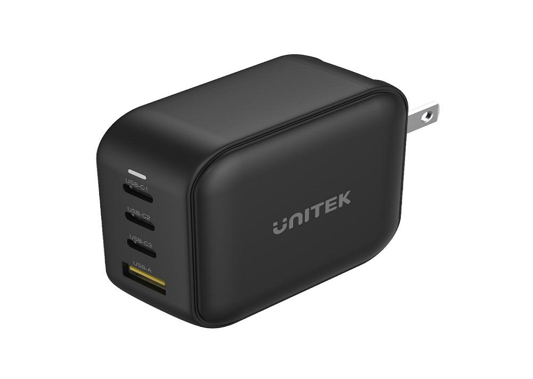 Dock sạc du lịch GaN 4 cổng Type-C + USB-A 100W UNITEK P1112ABK