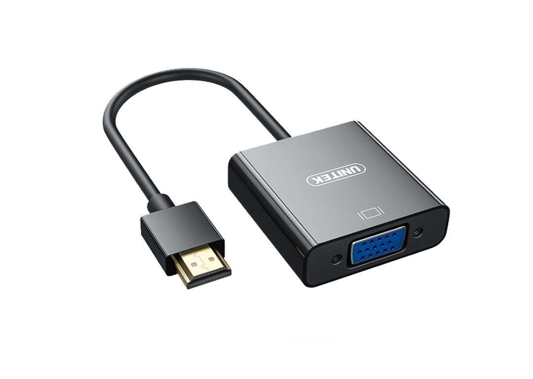 Dây chuyển đổi HDMI -> VGA dài 15cm UNITEK V128BBK
