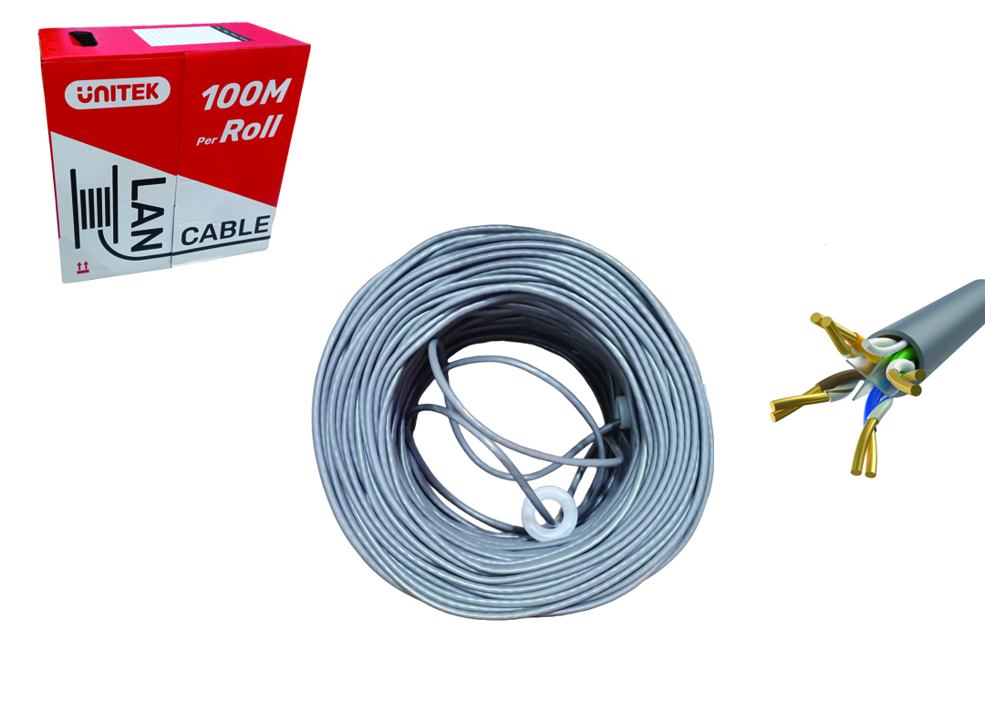 Cáp cuộn UTP Cat6 UNITEK C18130GY C18130AGY