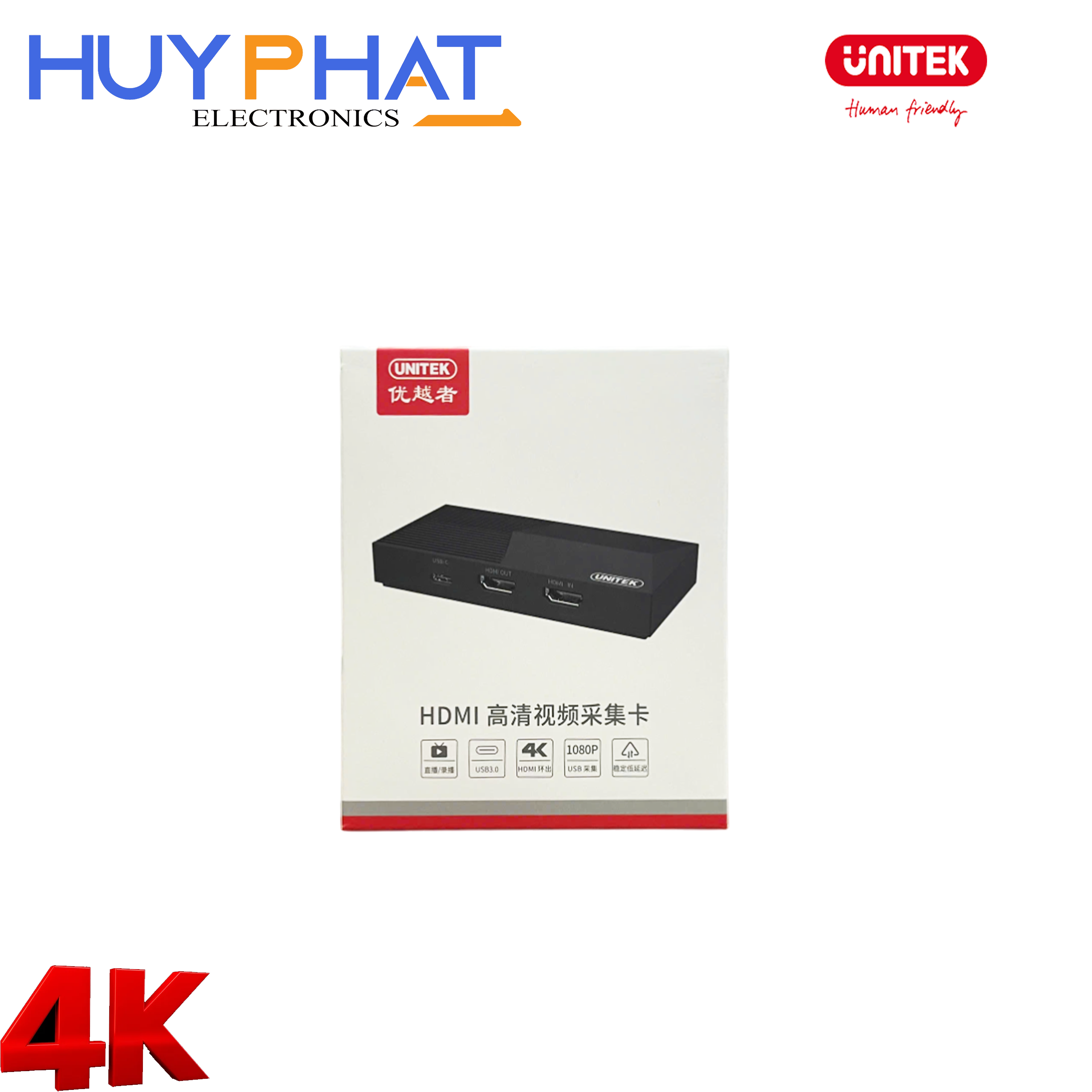 Card ghi video HD 4K@60Hz UNITEK Superior V169A