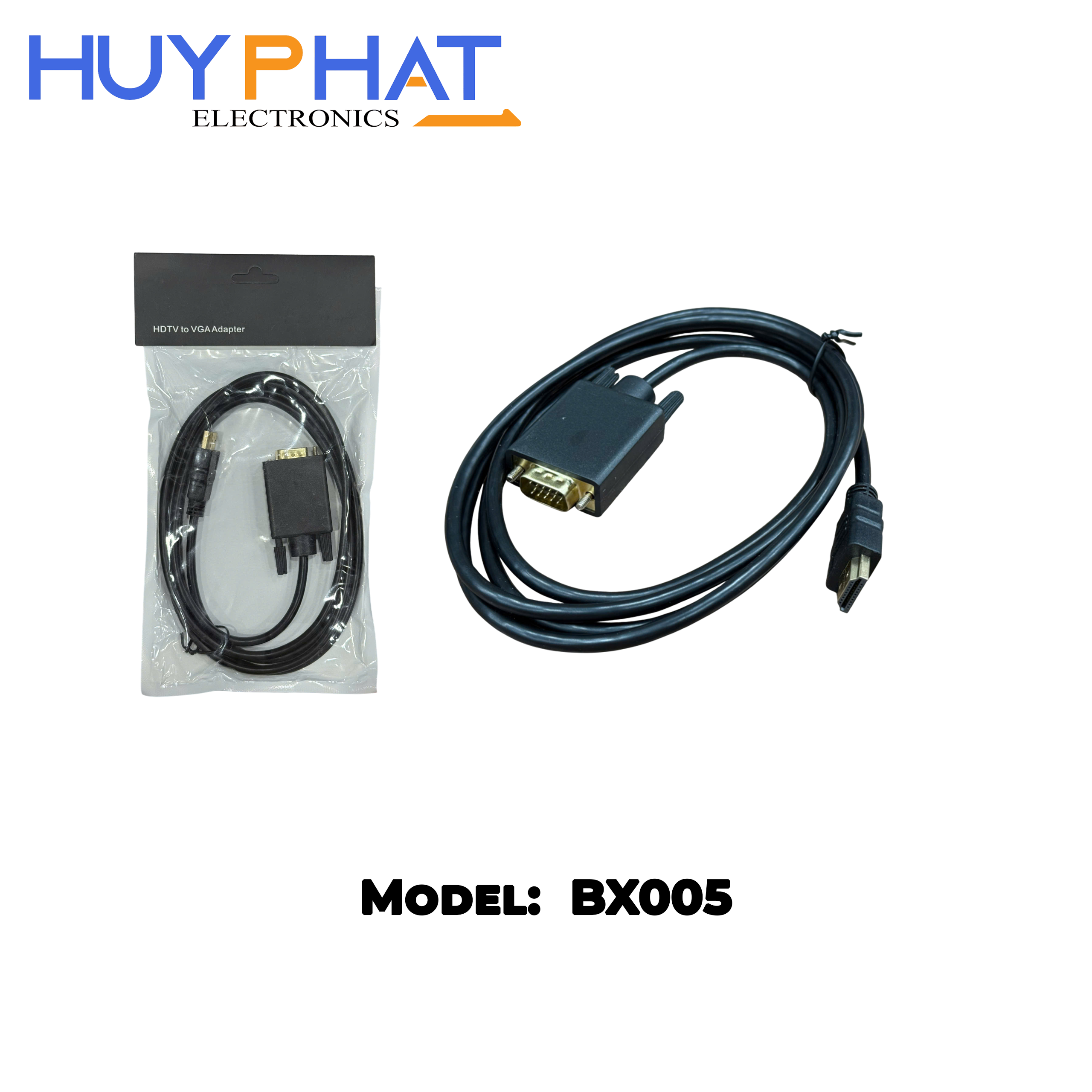 Cáp HDMI->VGA dài 1.8m Black BX005