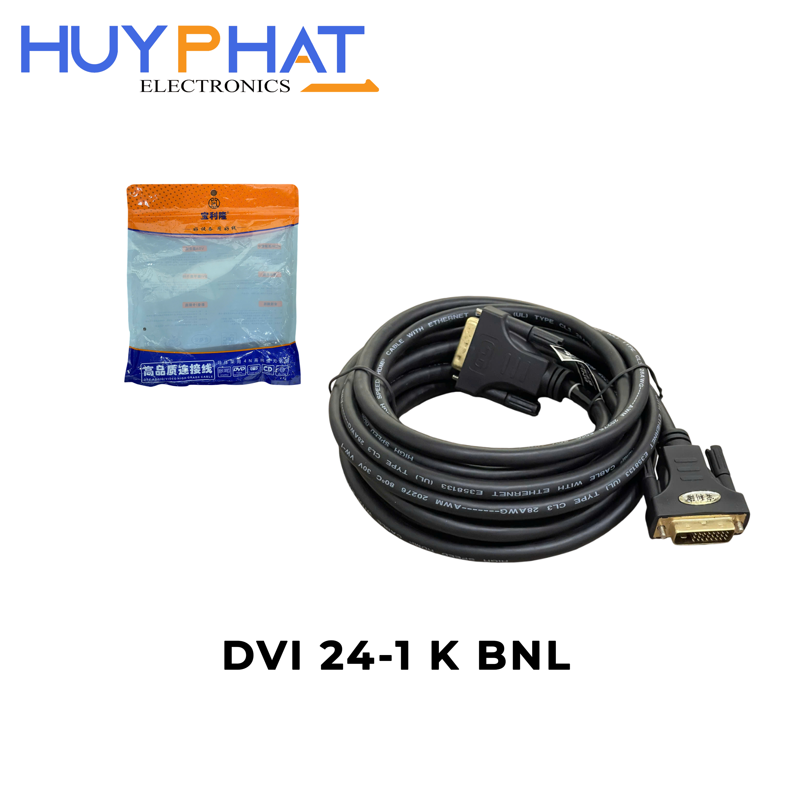 Cáp DVI 24-1 K dài 3M | 5M High Quality BNL