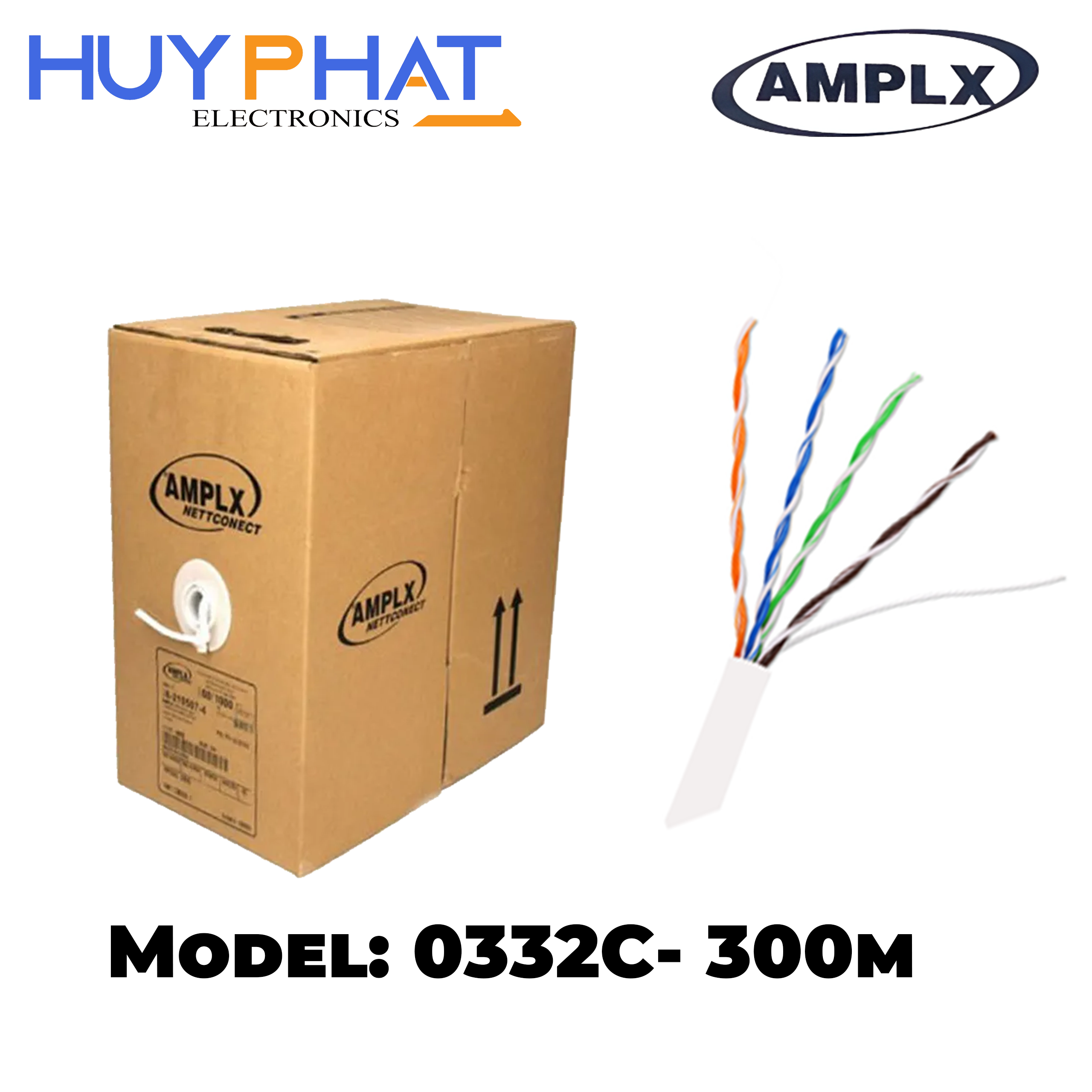 Cáp cuộn UTP Cat5E 300M AMPLX 0332C