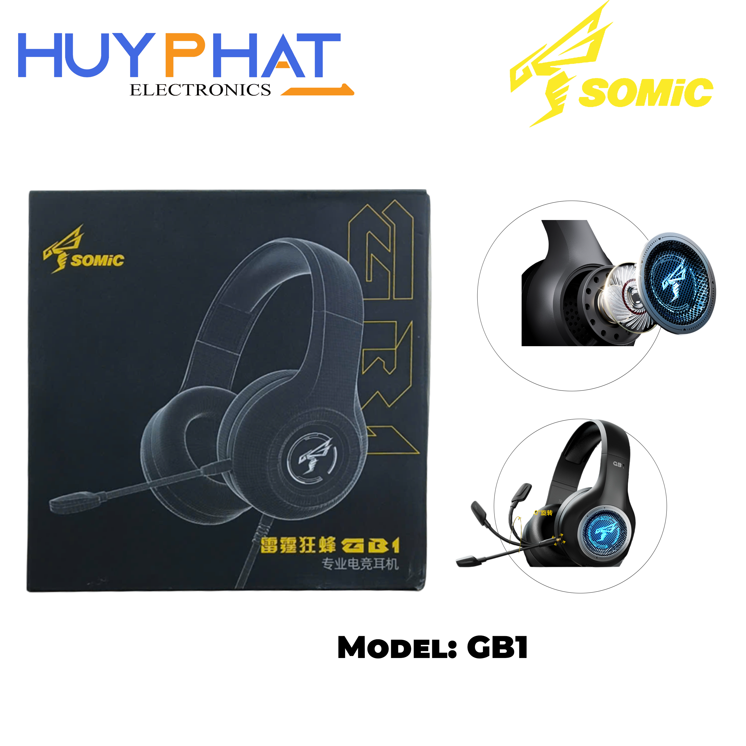Tai nghe có dây kèm mic SOMIC GB1