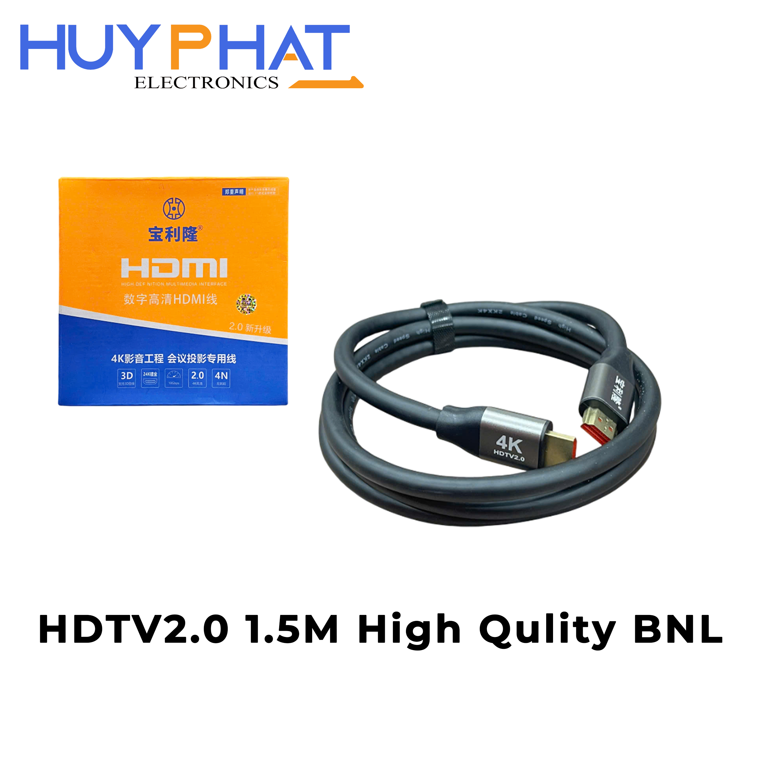Cáp HDTV2.0 4K dài 1.5m High Qulity BNL
