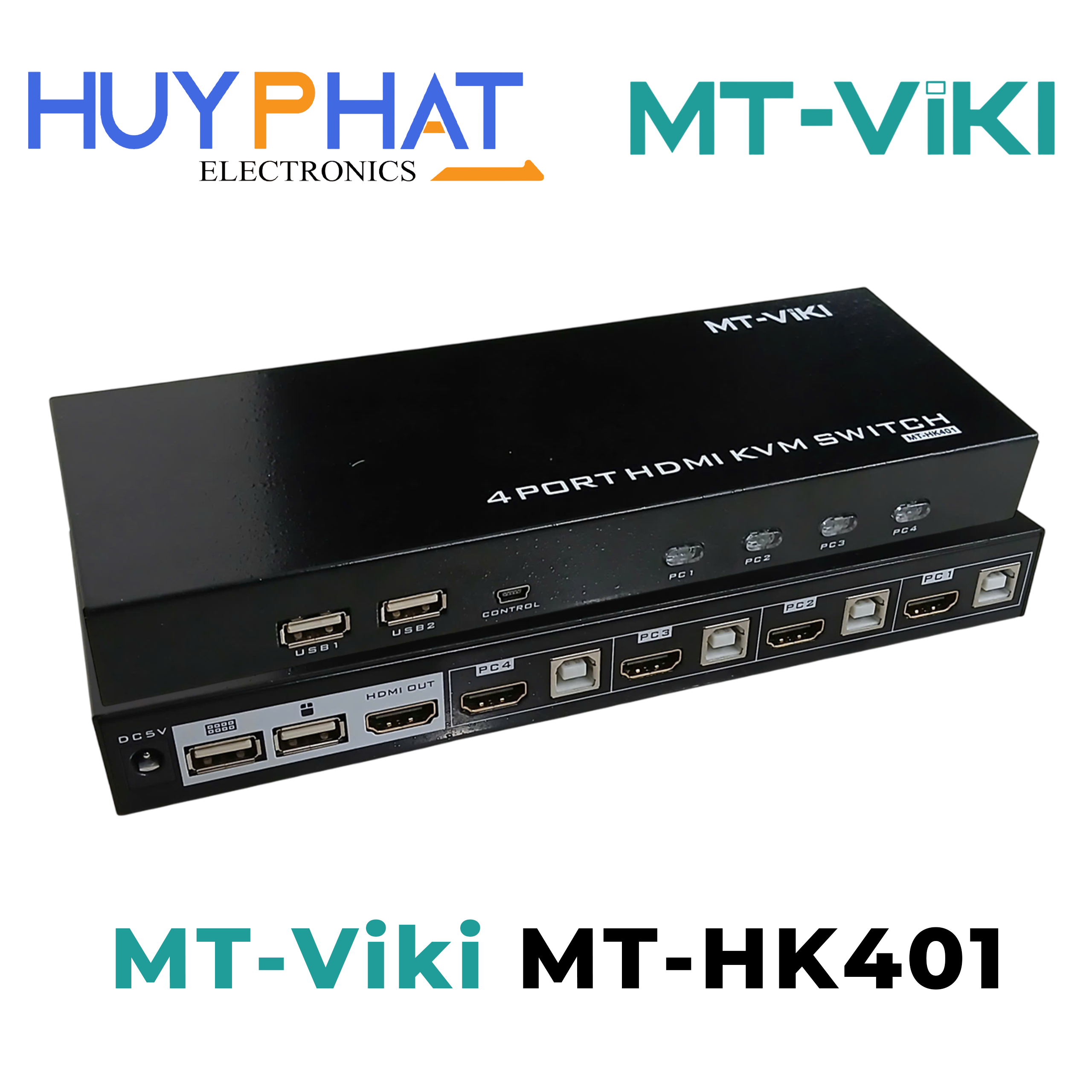 Bộ chuyển mạch KVM HDMI USB 4P MT-Viki MT-HK401