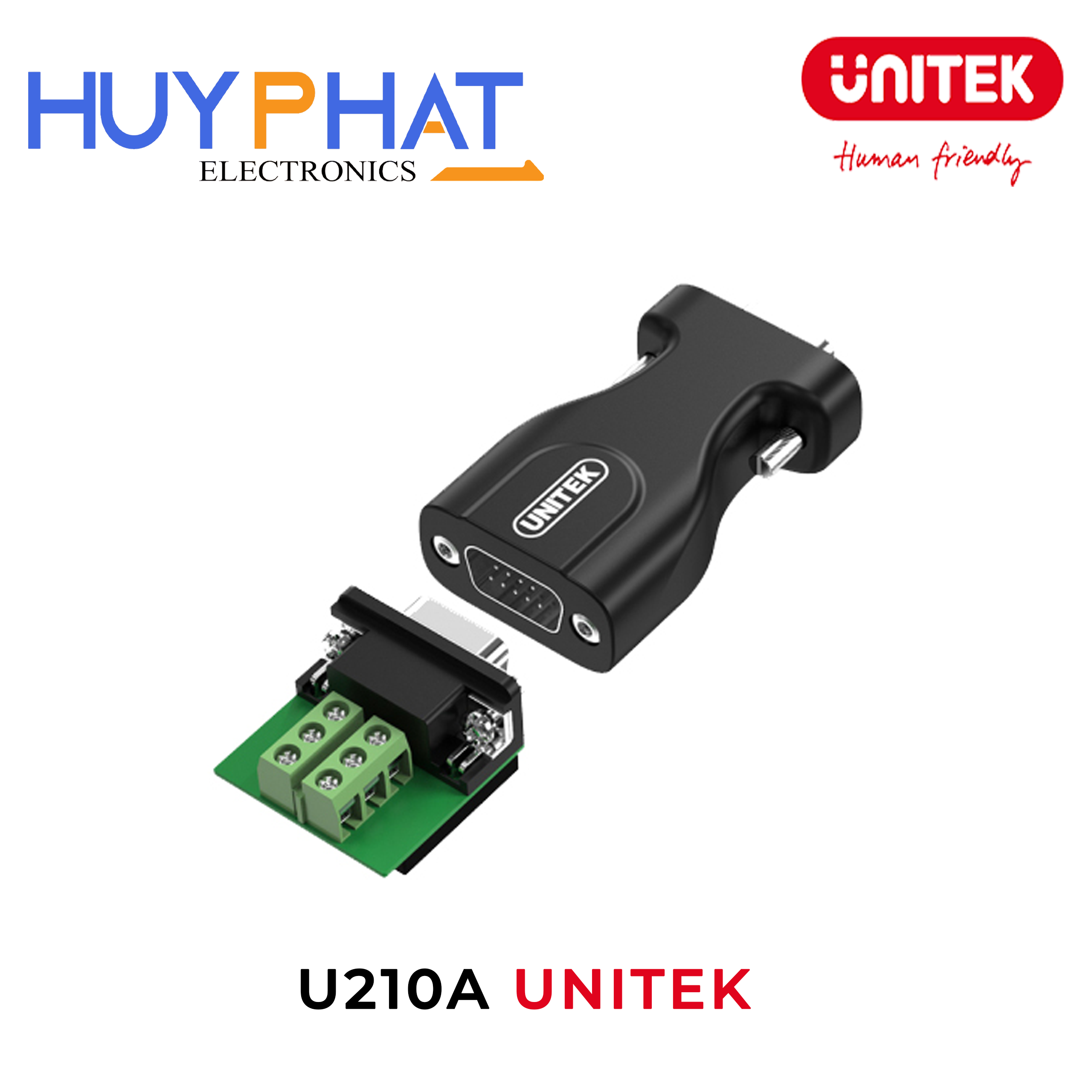 Đầu chuyển RS232 ->  RS485/RS422 UNITEK U210A