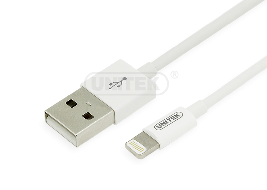Cáp USB 2.0 -> Lightning 2.4A UNITEK Y-C499WH
