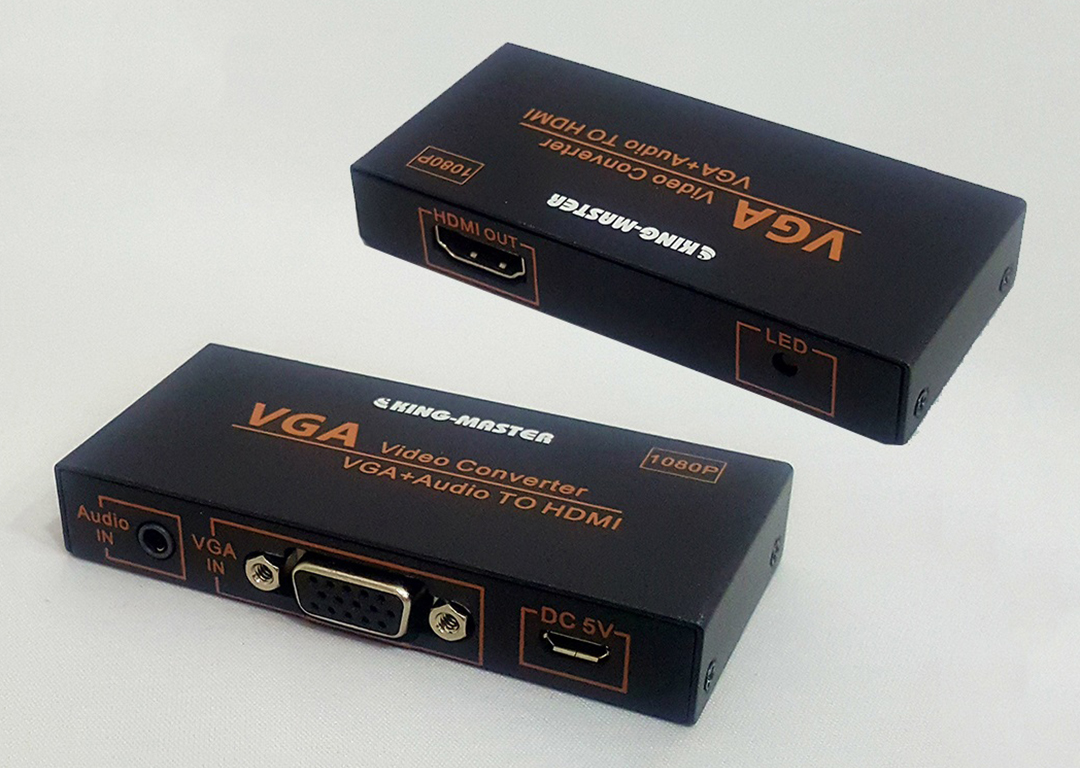 Hộp chuyển VGA + Audio -> HDMI KINGMASTER KY-H131B Z12