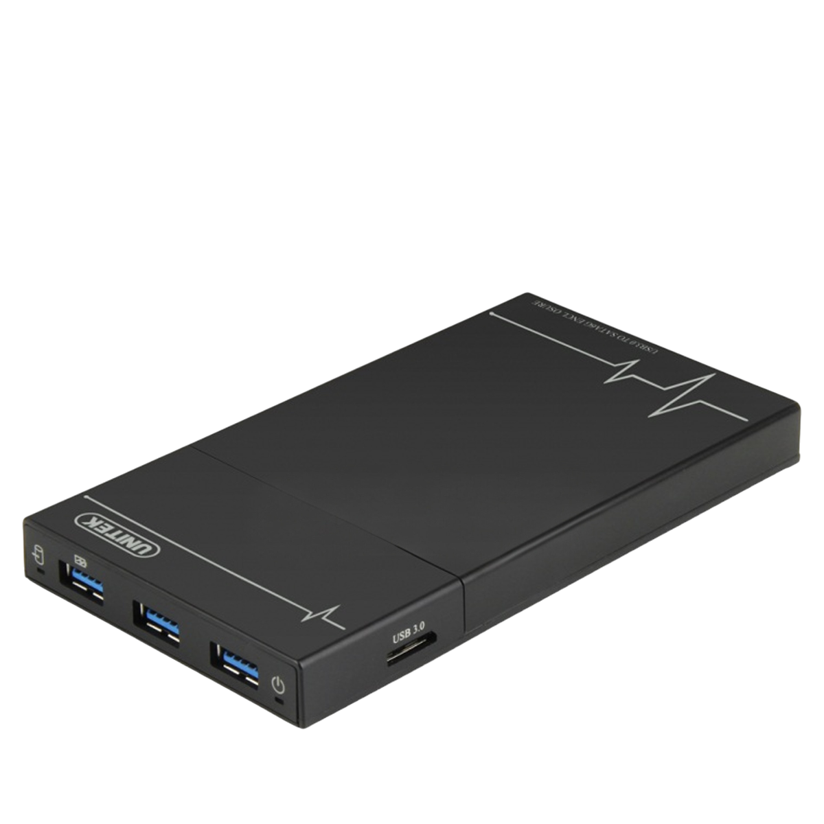 Vỏ đựng ổ cứng SATA 2.5 có Hub USB3.0 UNITEK Y-3256