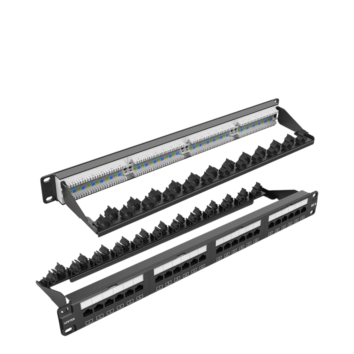 Patch Panel mạng 24 cổng RJ45 Cat6 UNITEK T003A