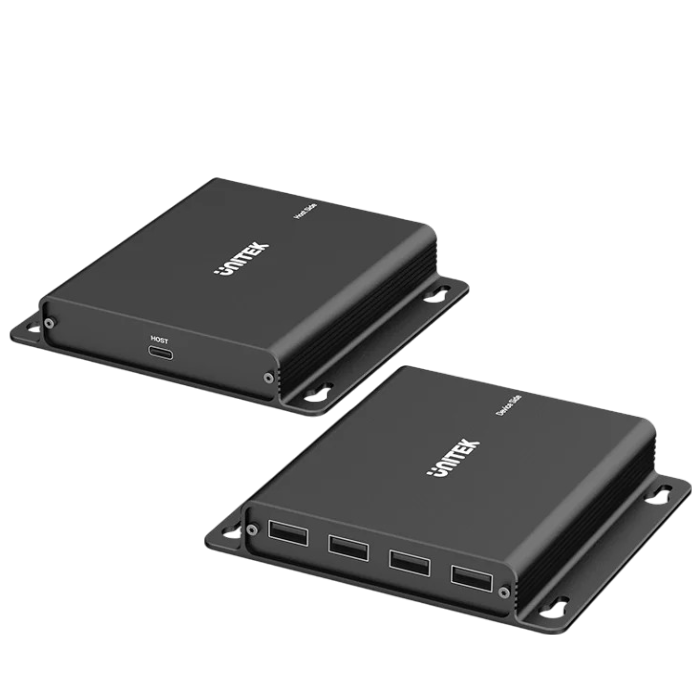 Bộ nối dài USB → LAN Ethernet tối đa 150m có Hub UNITEK U1222ABK01-EU